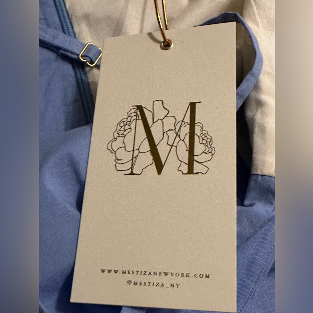 NWT Mestiza New York Etta Strappy Mini Dress Linen
Blend Square Neck sleeveless - Picture 14 of 16